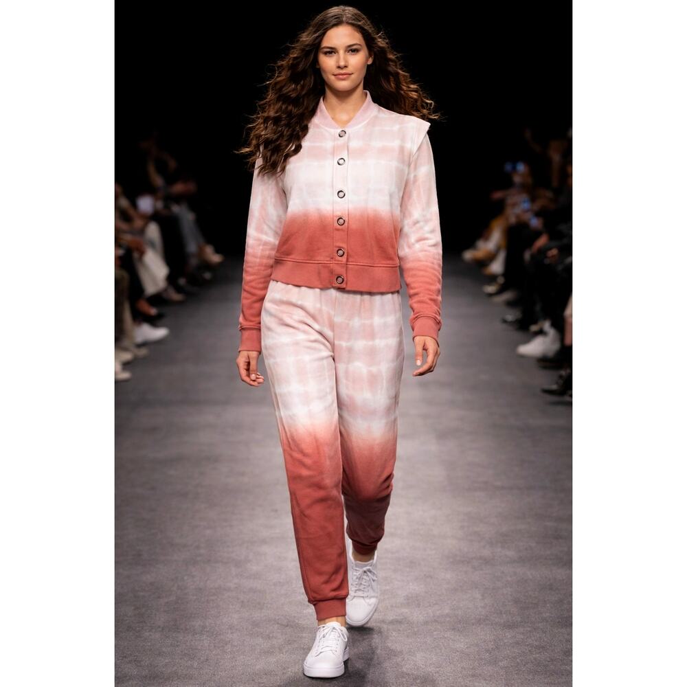 525 America Revolve Dip Dye French Terry Jacket & Joggers Rose Clay M